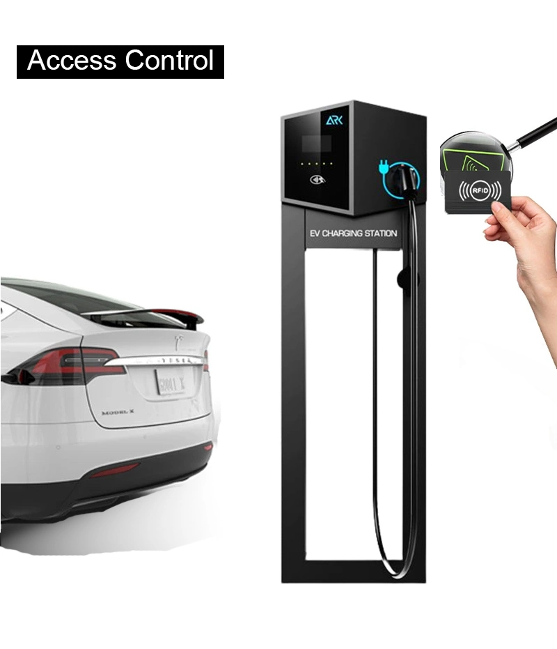 Commercial Mode3 Ocpp1.6 22kw 3phase Electric Car Evse Type 2 EV AC Charger Wallbox with CE and Touch Screen