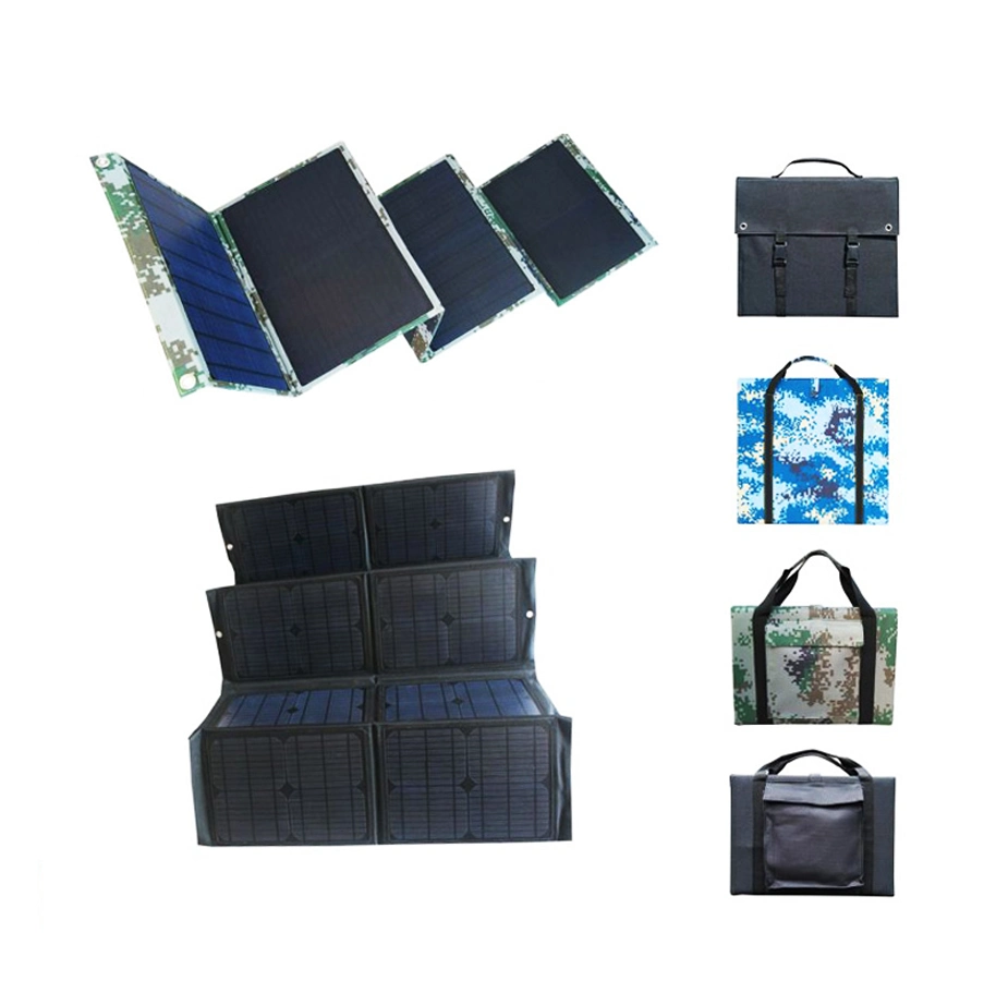 100W Foldable Portable Solar Charger with USB Output