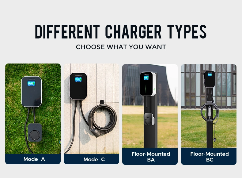 Evse Electric Car Charging Station 11kw Wallbox with Type 2 Plug