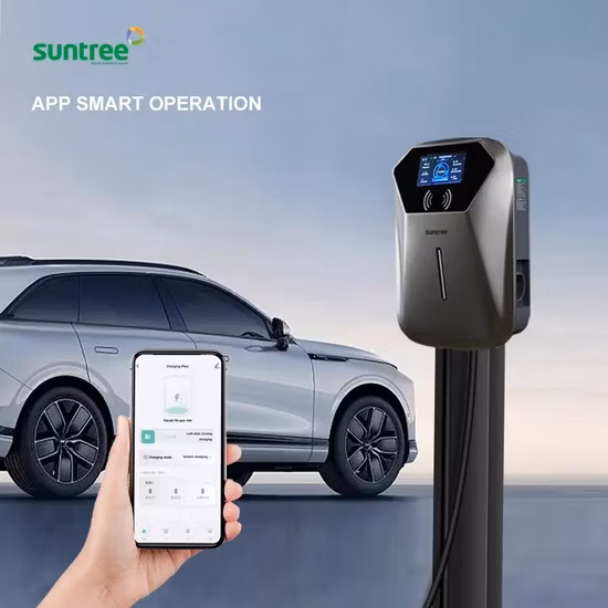 제조업체 공장 1단계 32A 7kw AC EV 스마트 Ocpp1.6j EV 차량용 충전기 Wallbox(WiFi 앱 포함)